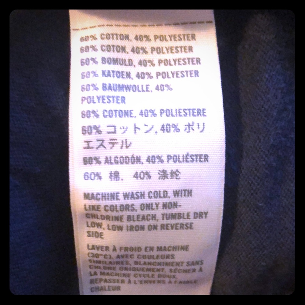 Navy Blue Hollister Tee Shirt - Picture 5 of 5